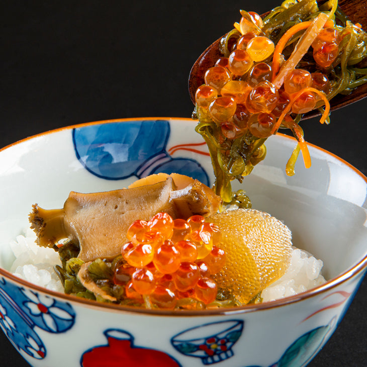 海鮮漬 ご飯にかけるイメージ